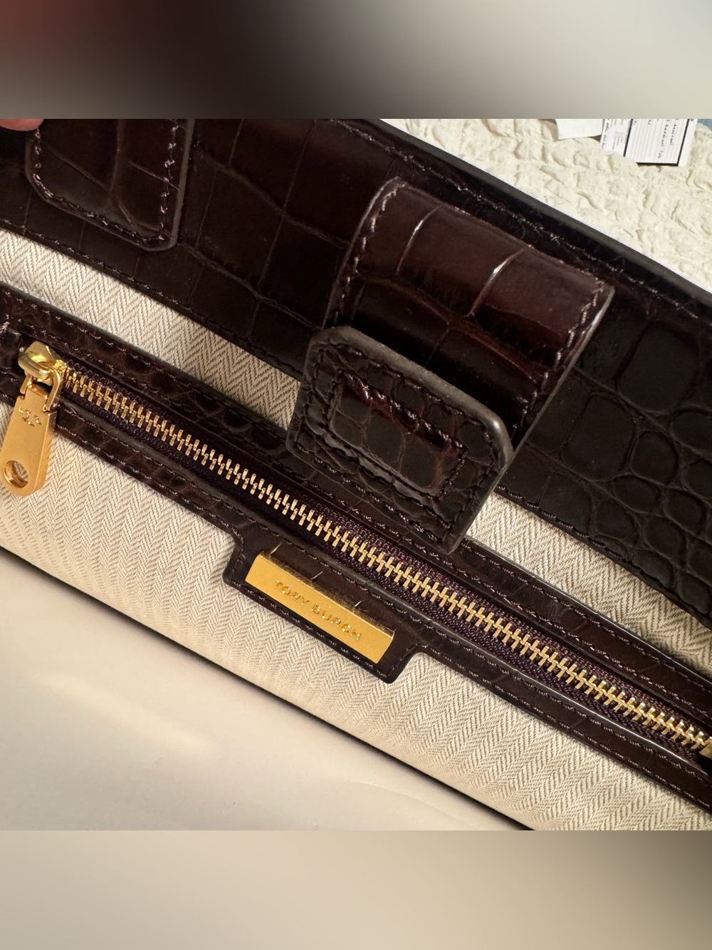Tory Burch Ella Felt Quadrant Tote NWOT - Picture 11 of 16